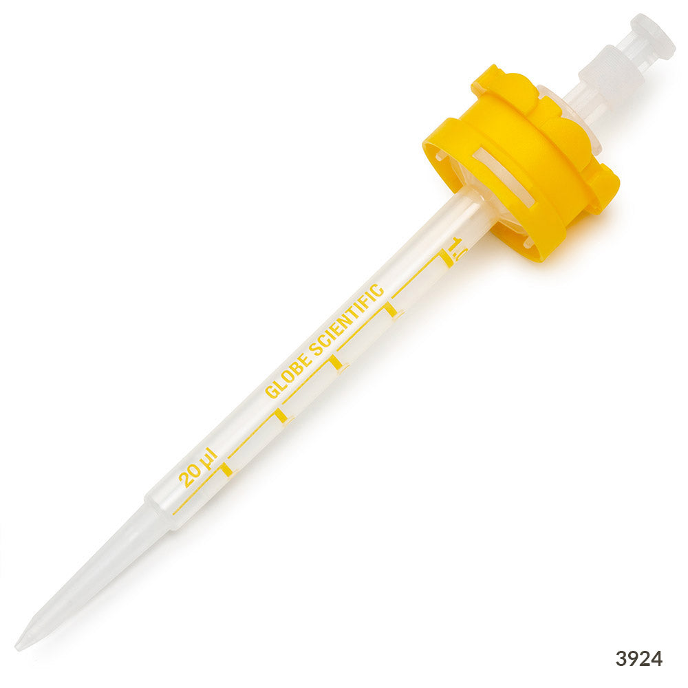 Globe Scientific 3924S RV-Pette PRO Dispenser Tip for Repeat Volume Pipettors Certified Sterile 1.0mL