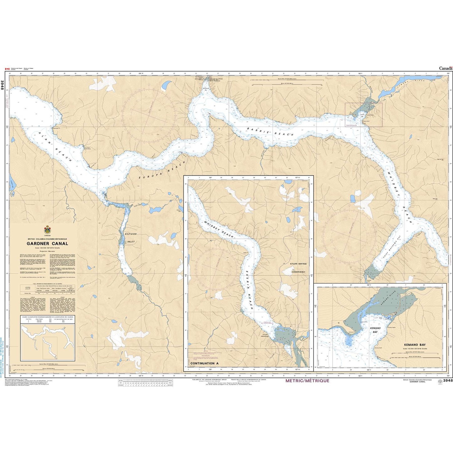 Paradise Clay CAN3948 CHS Chart Gardner Canal