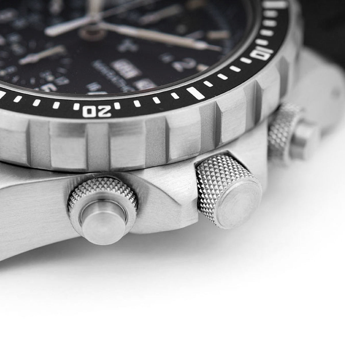 Marathon WW194014SS-0130 Jumbo Diver/Pilot's Automatic Chronograph (CSAR) - 46mm with 3 pieces Black Rubber Strap