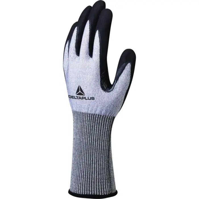 Delta Plus VECUTC01GR09 Cut Protection Gloves, 15 Gauge. ANSI A3, 9 (LG)