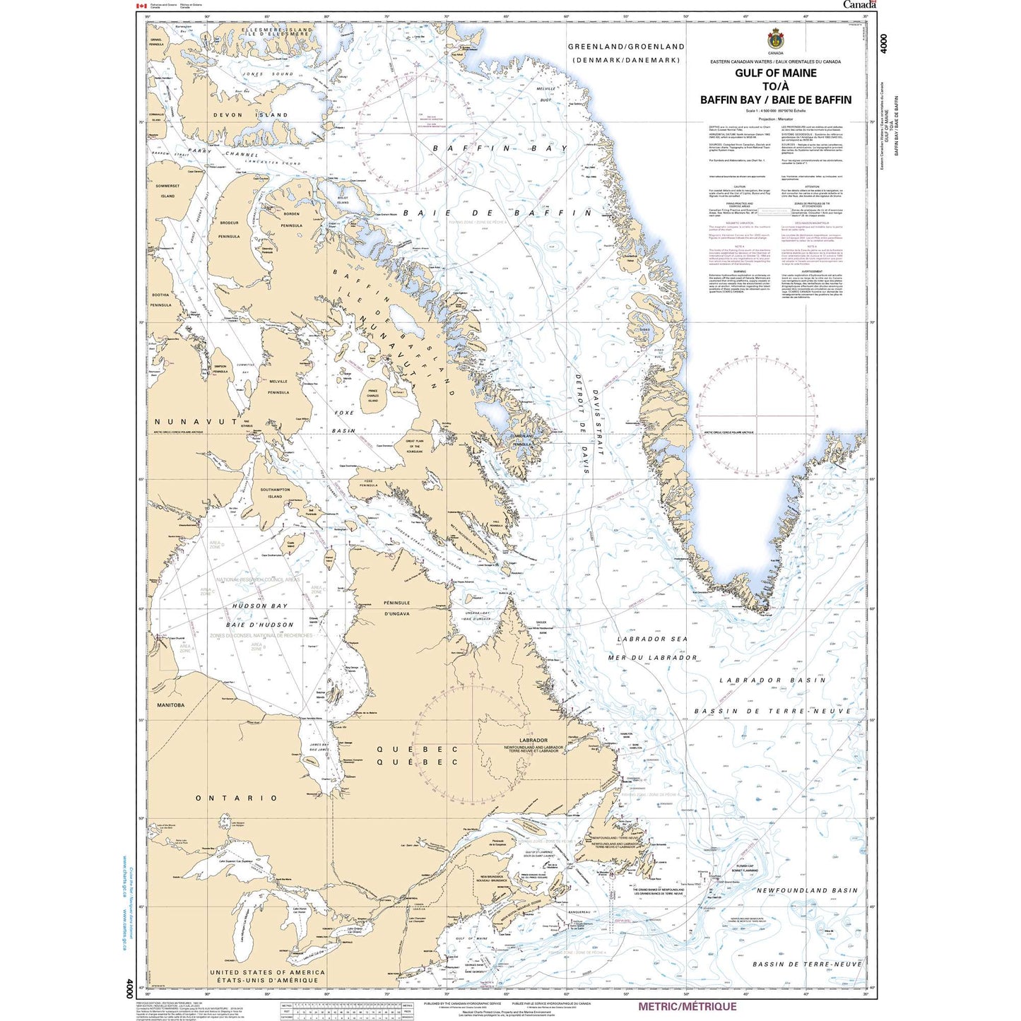 Paradise Clay CAN4000 CHS Gulf of Maine to/ Baffin Bay / Baie de Baffin