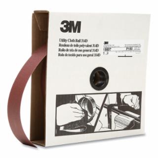 3M™ 051115-19809 3M Utility Cloth Roll 314D 1-1/2" X 50Yds P120 W