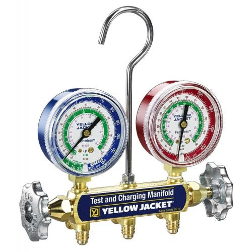 Yellow Jacket 41212 Manifold only, psi, R12/22/502, °F