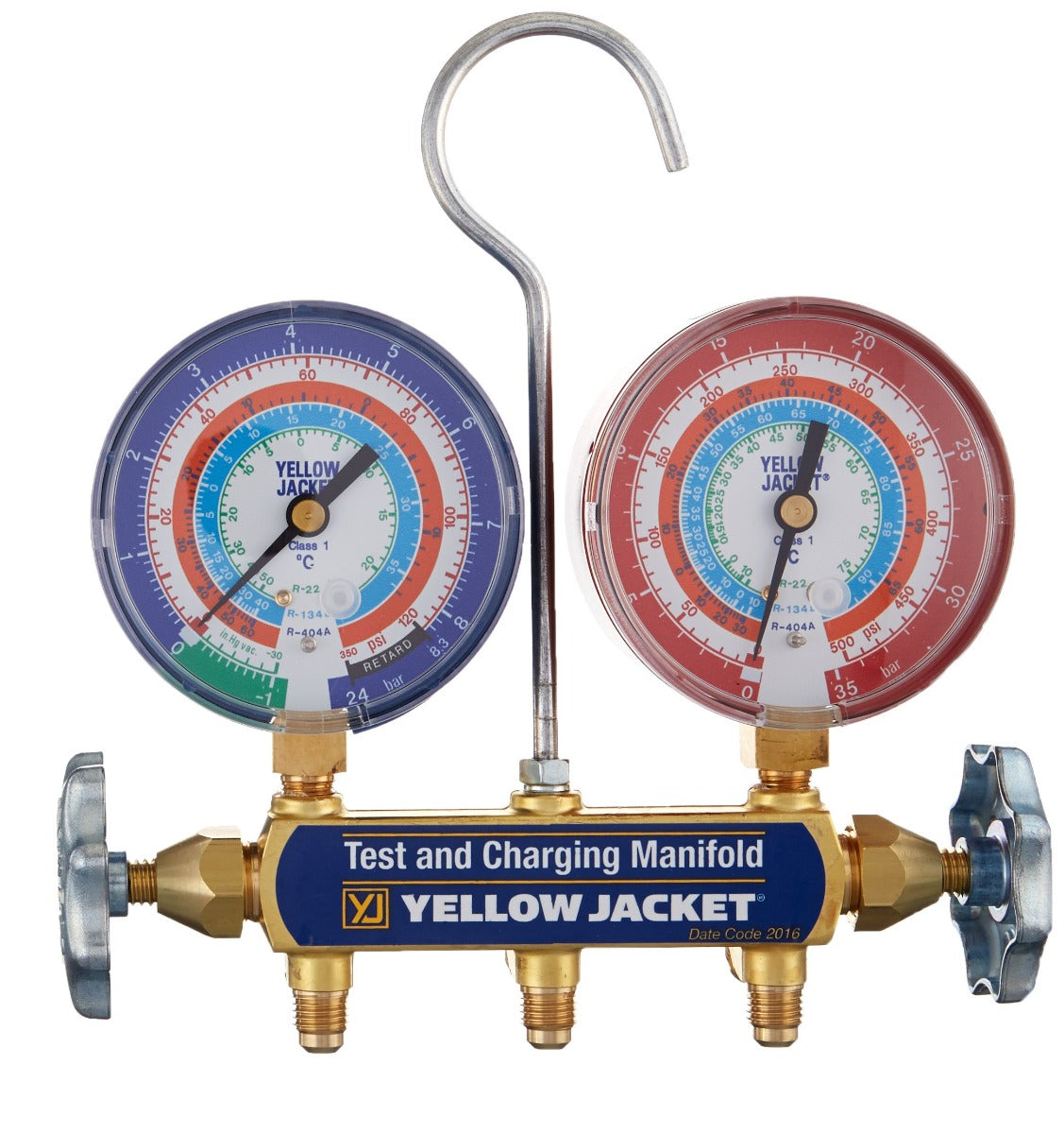 Yellow Jacket 41622 Manifold only, bar/psi, R22/134a/404A, °C