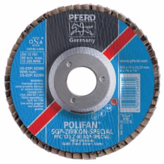 PFERD 62669 7 X 7/8 Polifan Sgp Co-Cool Conical 40G (1 EA)