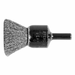 PFERD 82986 3/4" Crimped Wire End Brush .006 Ss Wire 1/4"Sh