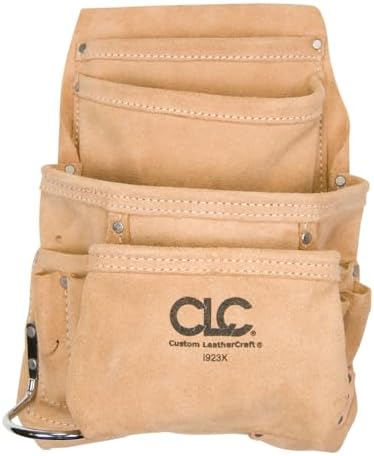 CLC CUSTOM LEATHER CRAFT I923X 10 Pocket Carpenter'S Nail & Tool Bag