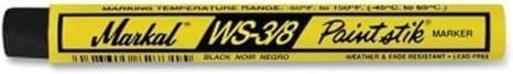 MARKAL® 82423 W-S-3/8-Blk Paint St Marker