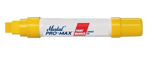 MARKAL® 90901 Pro Max Yellow Permanentmarker W/1/2" Nib