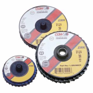 CGW ABRASIVES 30006 2" Roloc-Type T27 Zir Reg 120 Grit Flap Disc (10 EA)
