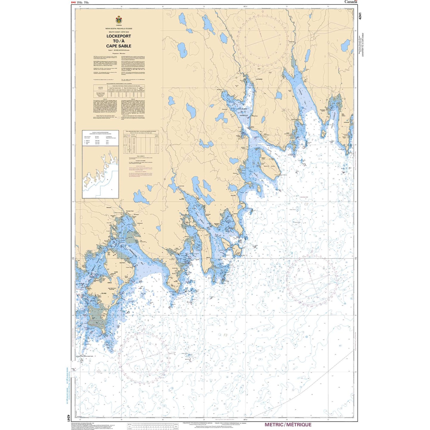 Paradise Clay CAN4241 CHS Chart Lockeport to/ Cape Sable