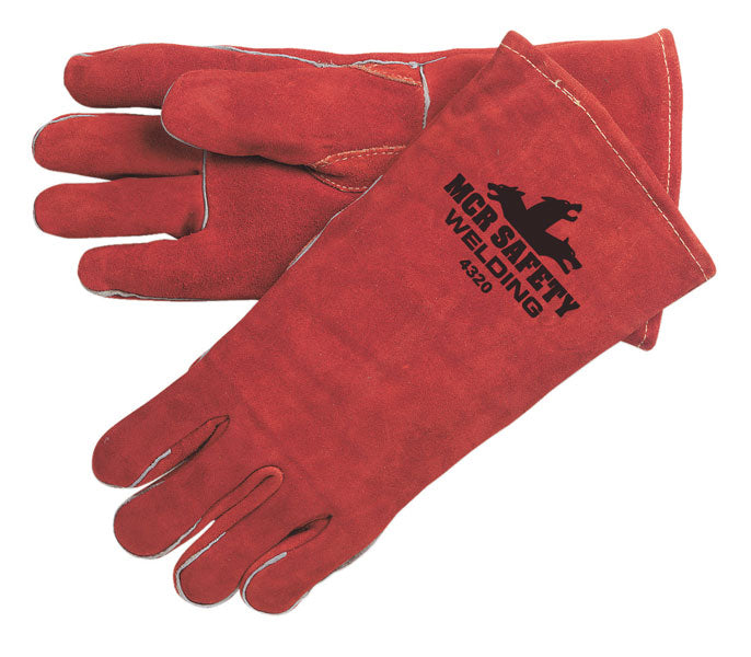 MCR Safety 4320LH MCR Safety Welding Leather Welding Work Gloves Premium Select Shoulder Leather Reinforced Thumb (1 EA)