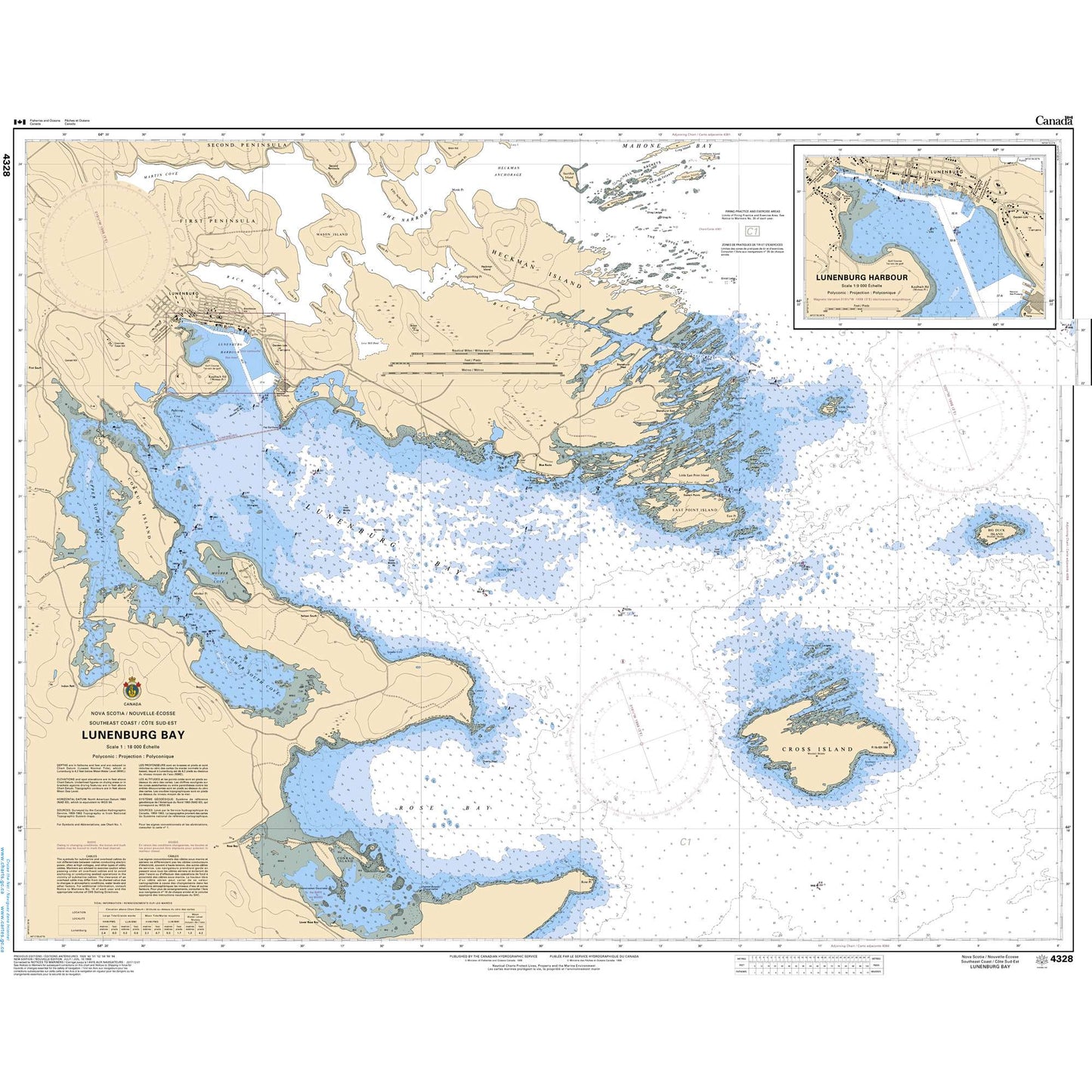 Paradise Clay CAN4328 CHS Chart Lunenburg Bay