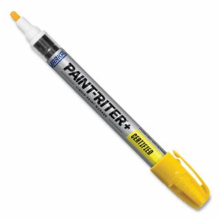 MARKAL® 96881 Valve Action Paint Marker Yellow Certified (12 EA)