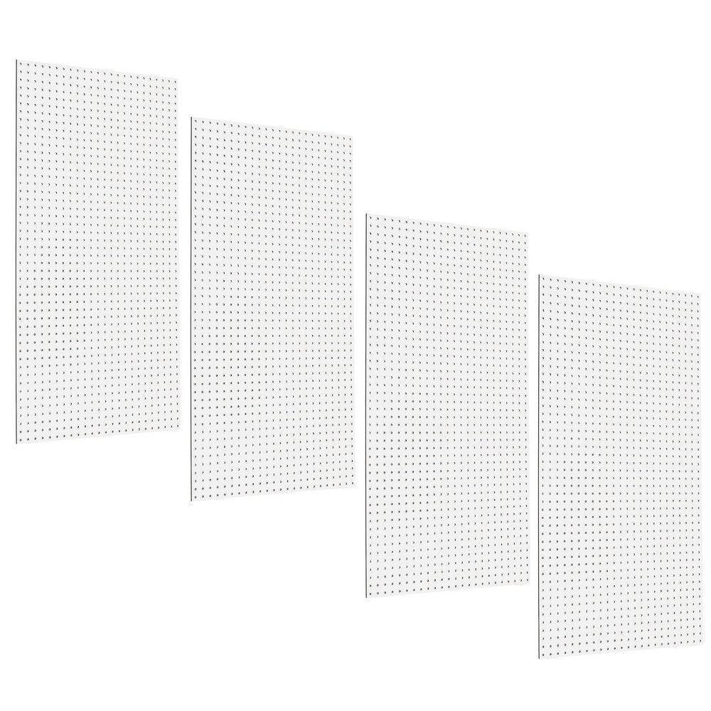Triton Products TPB-4W (4) 24" x 48" x 1/4" White HDF Pegboards