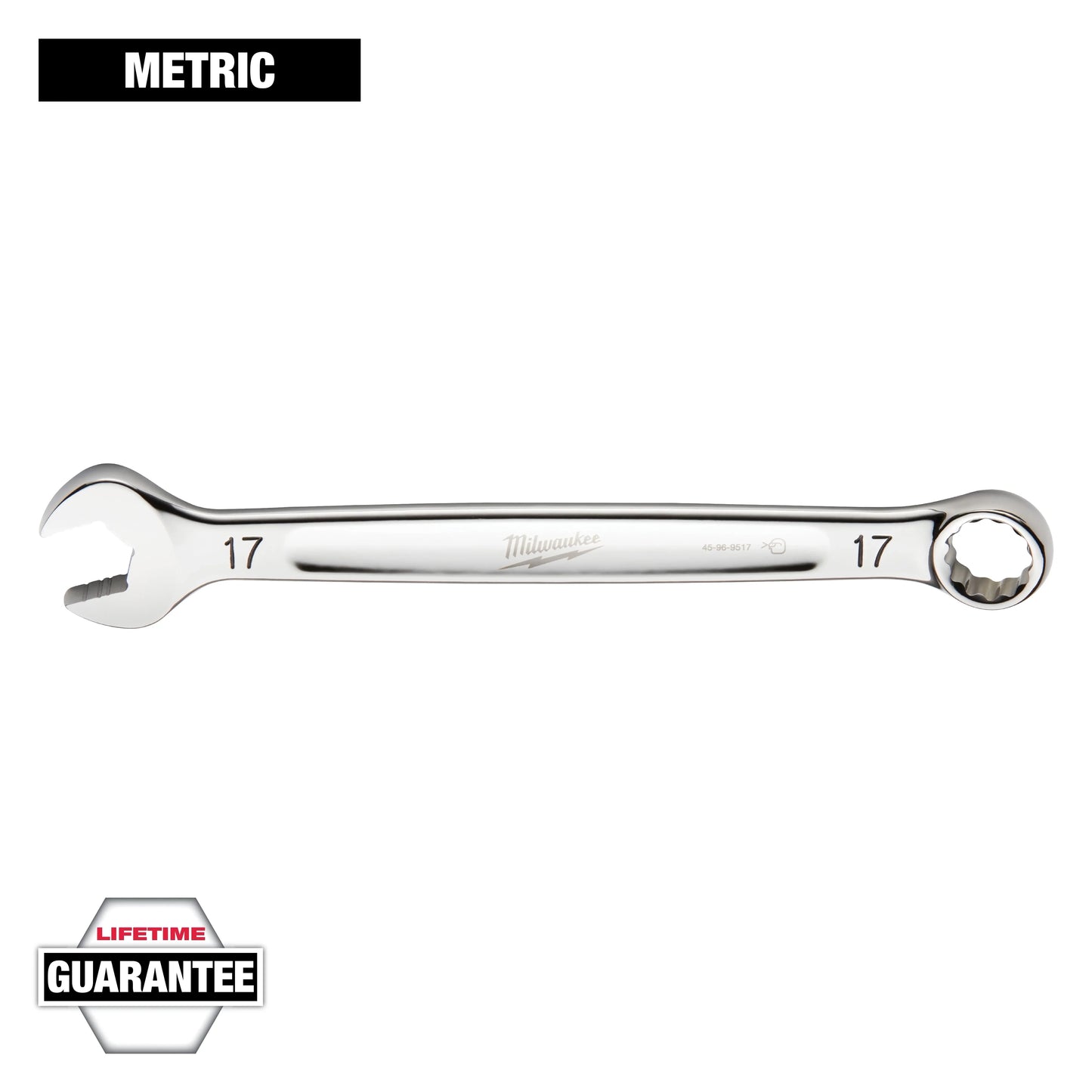 Milwaukee Tool 45-96-9517 17mm Metric Combination Wrench, 1 EA