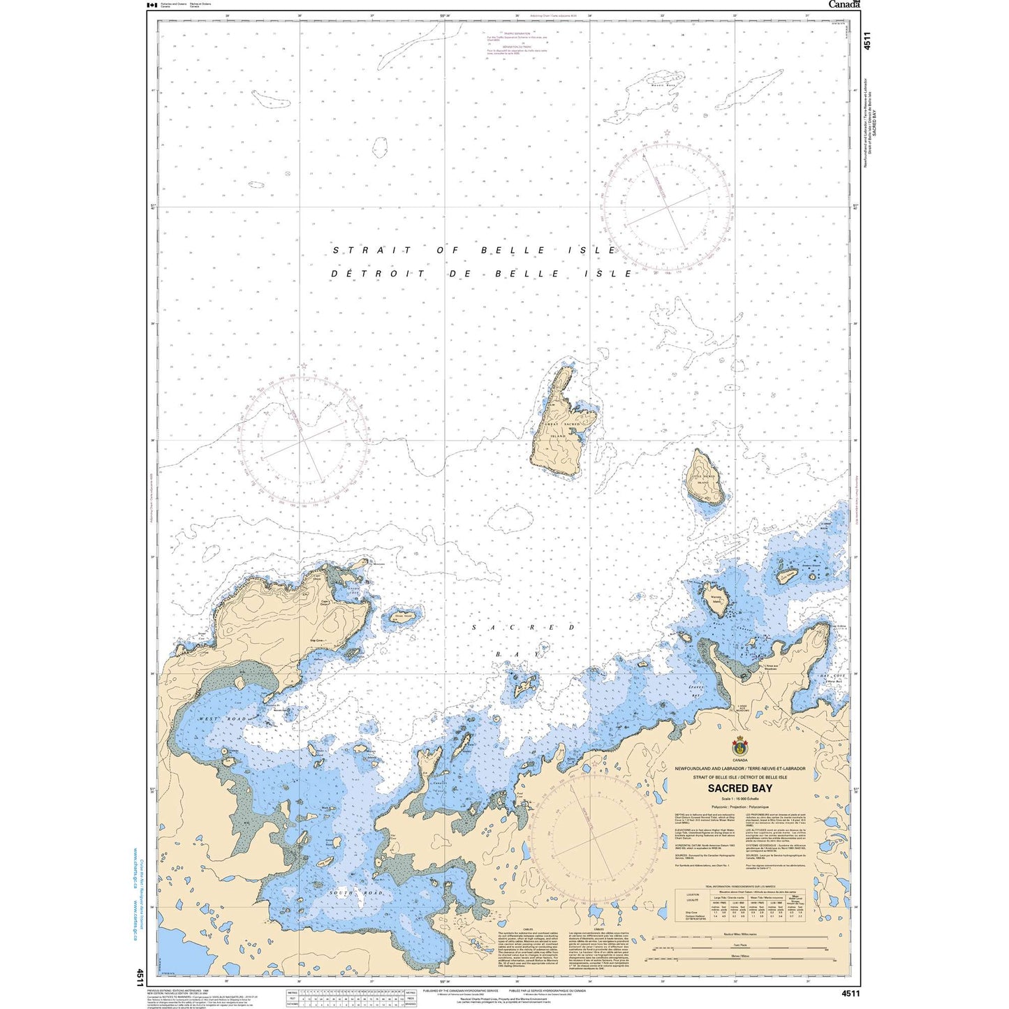 Paradise Clay CAN4511 CHS Chart Sacred Bay