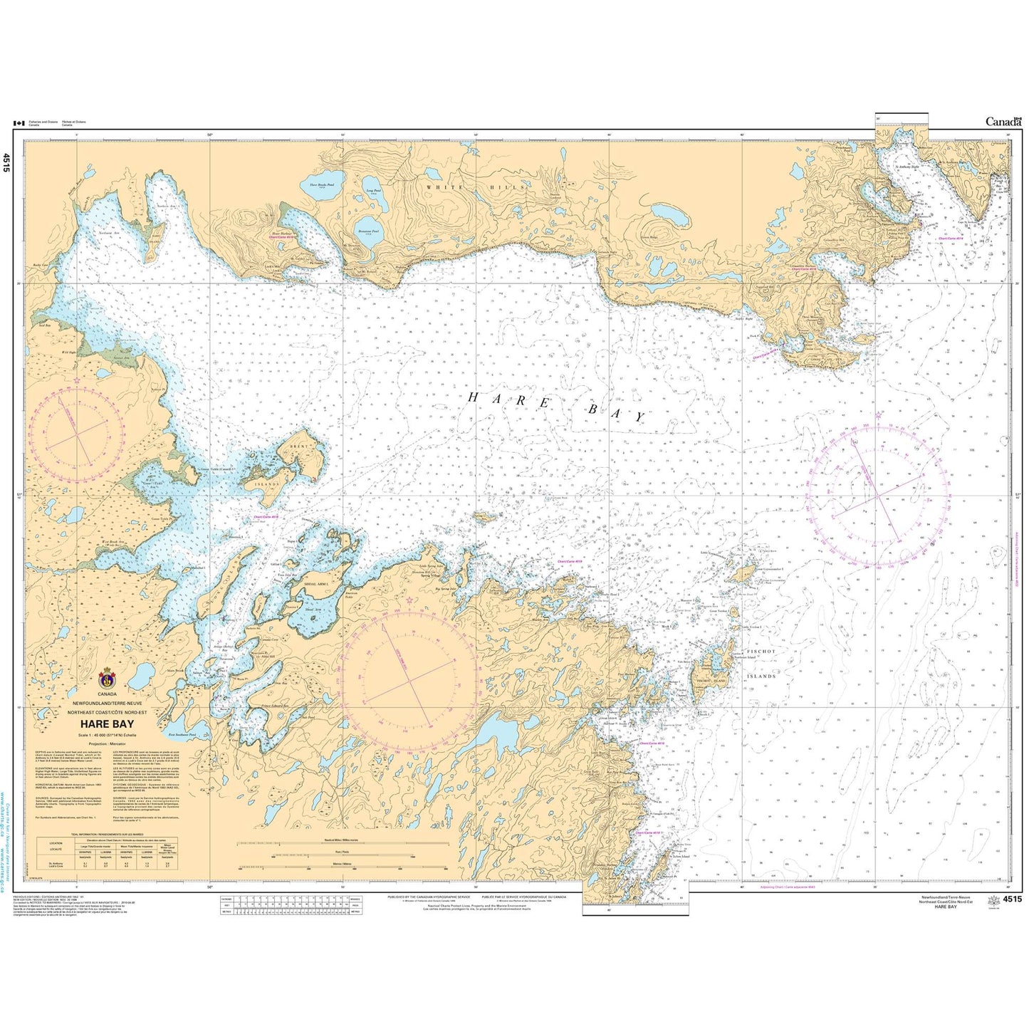 Paradise Clay CAN4515 CHS Chart Hare Bay