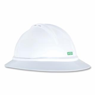 MSA 10035213 V-Gard Vented Hv. Lime Green Hd Cap 6 Pt Susp.