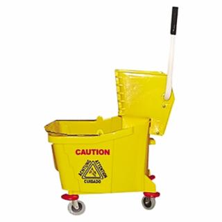 MAGNOLIA BRUSH 6035-3 26-35Qt. Plastic Mop Bucket W/Wringer