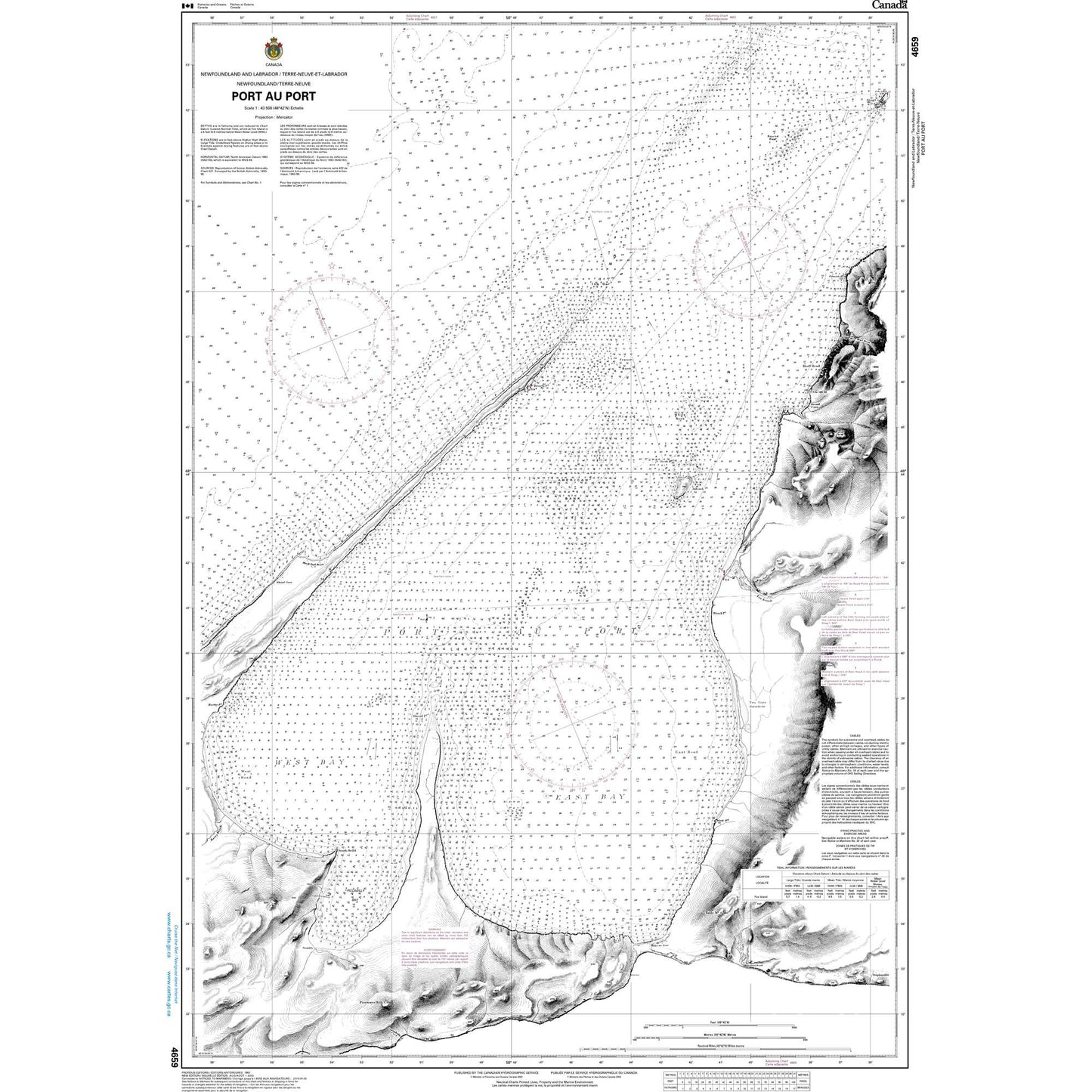 Paradise Clay CAN4659 CHS Chart Port au Port