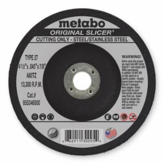 METABO 55346 4-1/2"X.045X7/8" Type 27Slicer Wheel A60Tz Grit