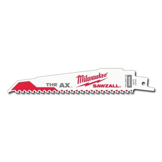 Milwaukee Tool 48-01-2026 9" 5 TPI AX SAWZALL Blades, 25 EA/PK