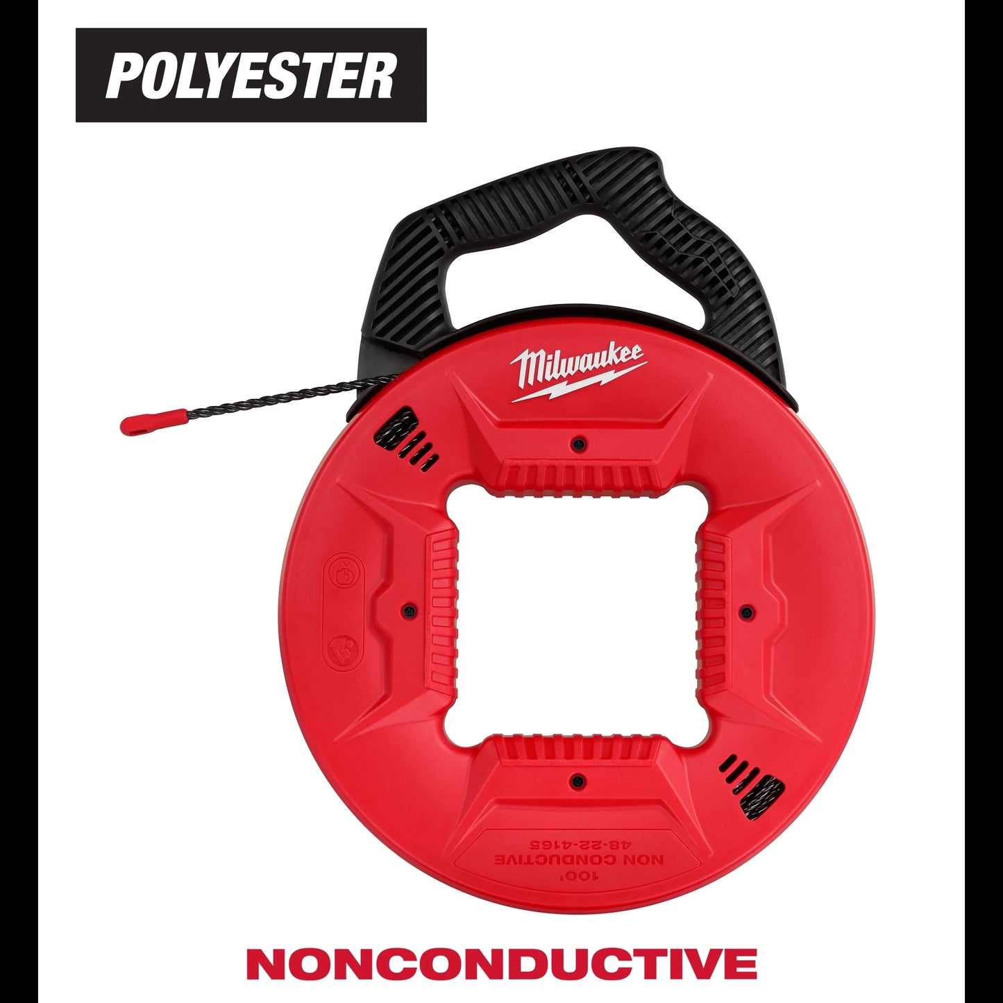 Milwaukee Tool 48-22-4165 Polyester Fish Tape (100 ft.), 1 EA