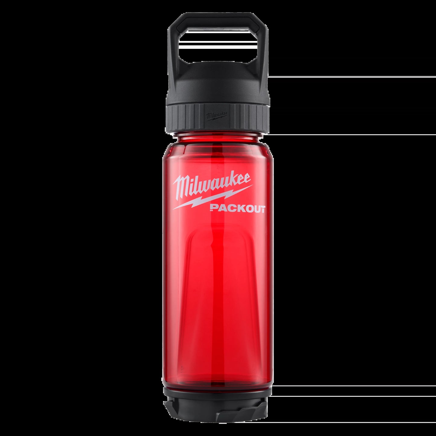 Milwaukee Tool 48-22-8371R PACKOUT 25oz Bottle with Chug Lid (Red), 8 EA/CA