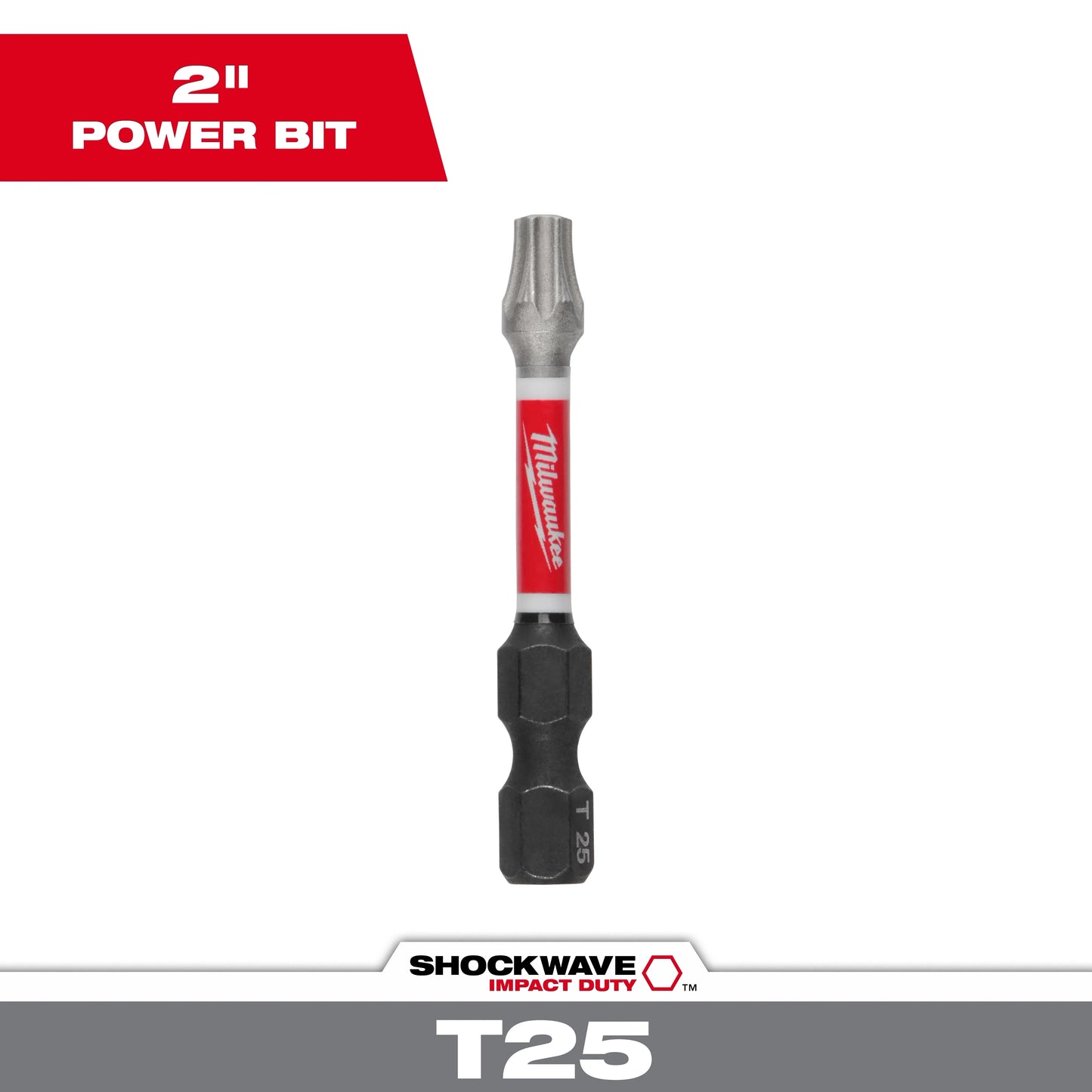 Milwaukee Tool 48-32-4436 1" T25 SHOCKWAVE Impact Duty Insert Bits, 2 EA/PK