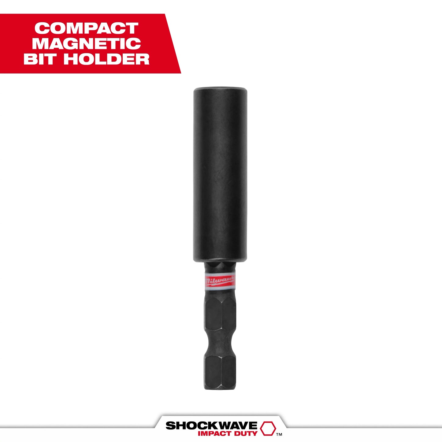 Milwaukee Tool 48-32-4502 2-3/8" Shockwave Impact Duty Magnetic Bit Holder, 1 EA