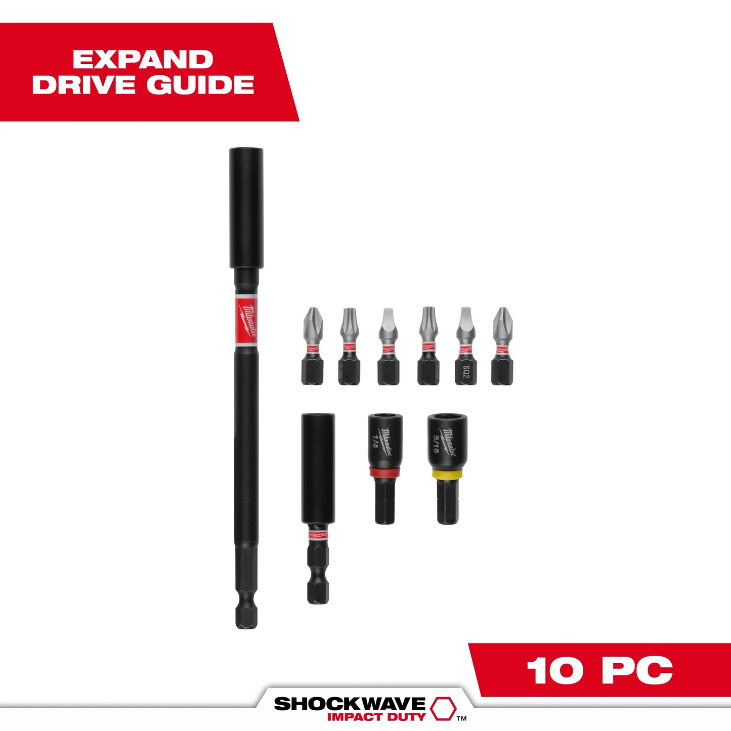Milwaukee Tool 48-32-4513 10PC SHOCKWAVE™ Impact Duty Expand Set, 1 ST