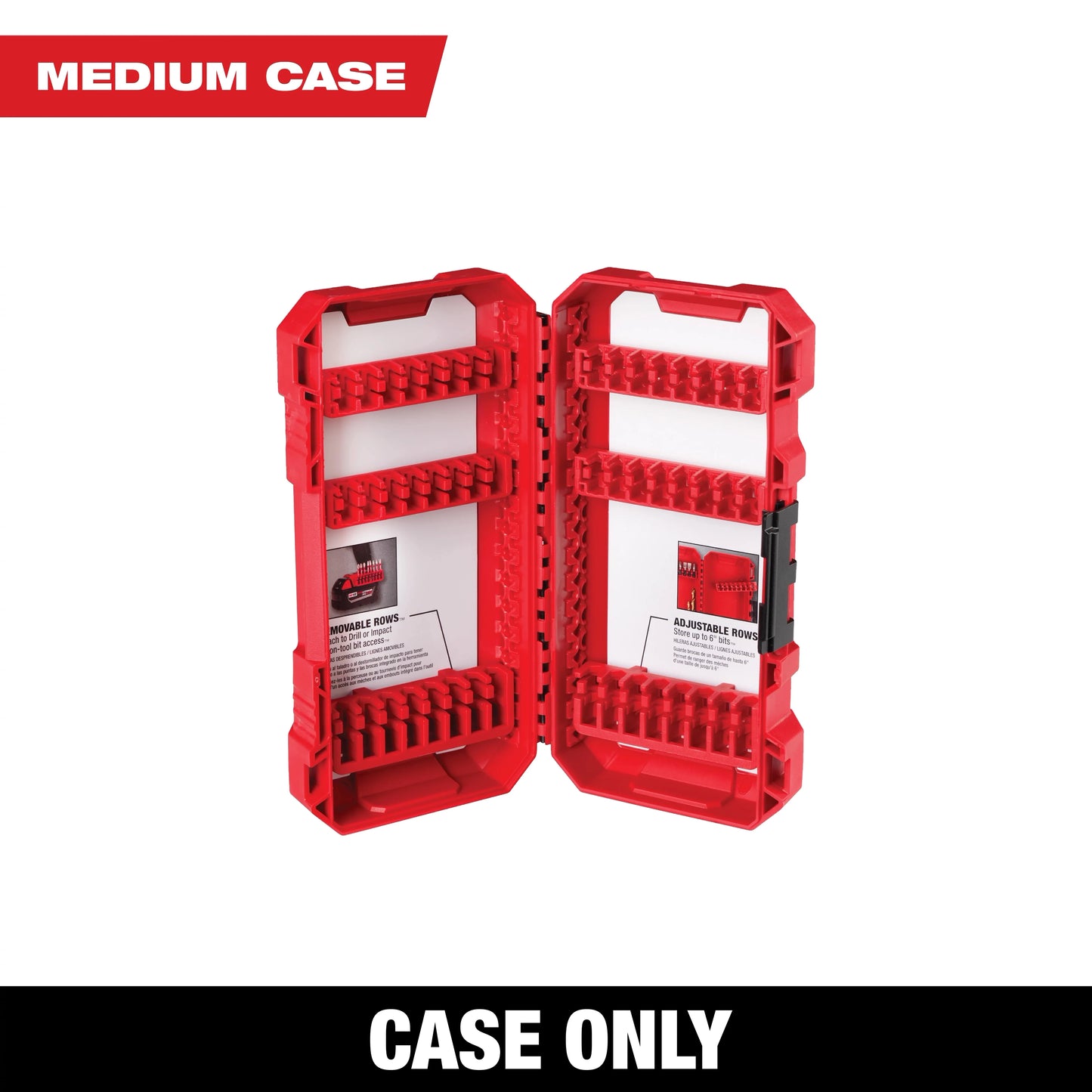 Milwaukee Tool 48-32-9921 Customizable Medium Case for Impact Driver Accessories, 1 EA