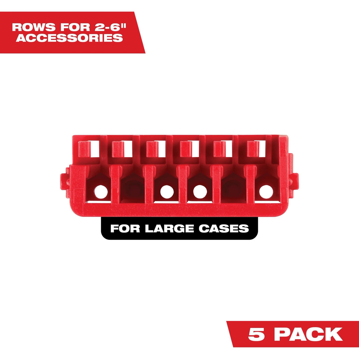 Milwaukee Tool 48-32-9935 Large Case Rows for Impact Driver Accessories (5 PK), 5 EA/PK