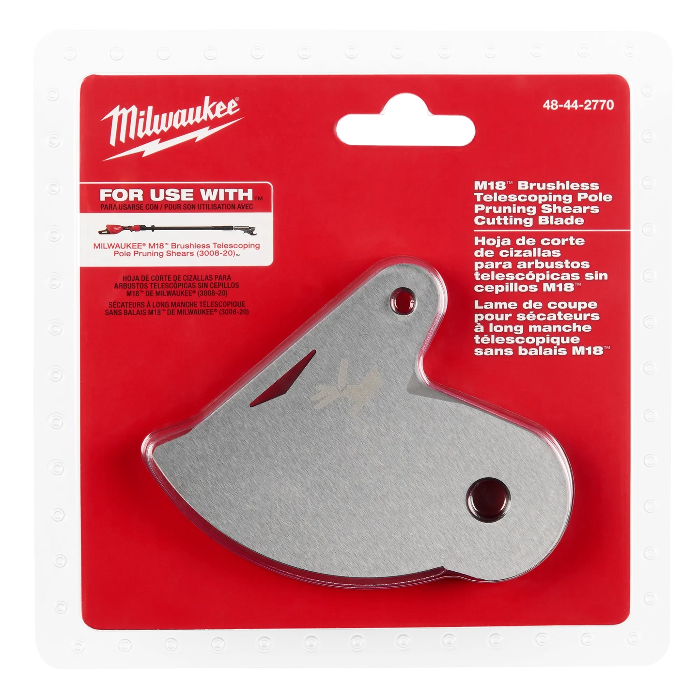 Milwaukee Tool 48-44-2770 M18™ Brushless Telescoping Pole Pruning Shears Cutting Blade, 1 EA