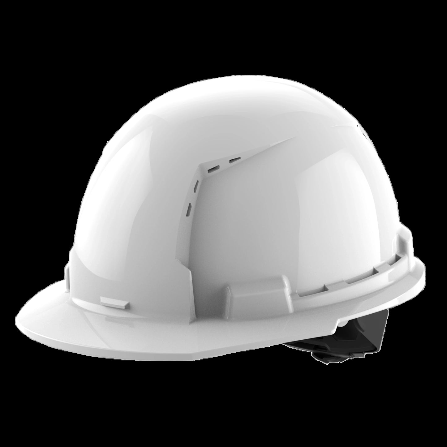 Milwaukee Tool 48-73-1200 Front Brim Vented Hard Hat with 4PT Ratcheting Suspension Type 1 Class C (White), 5 EA/PK