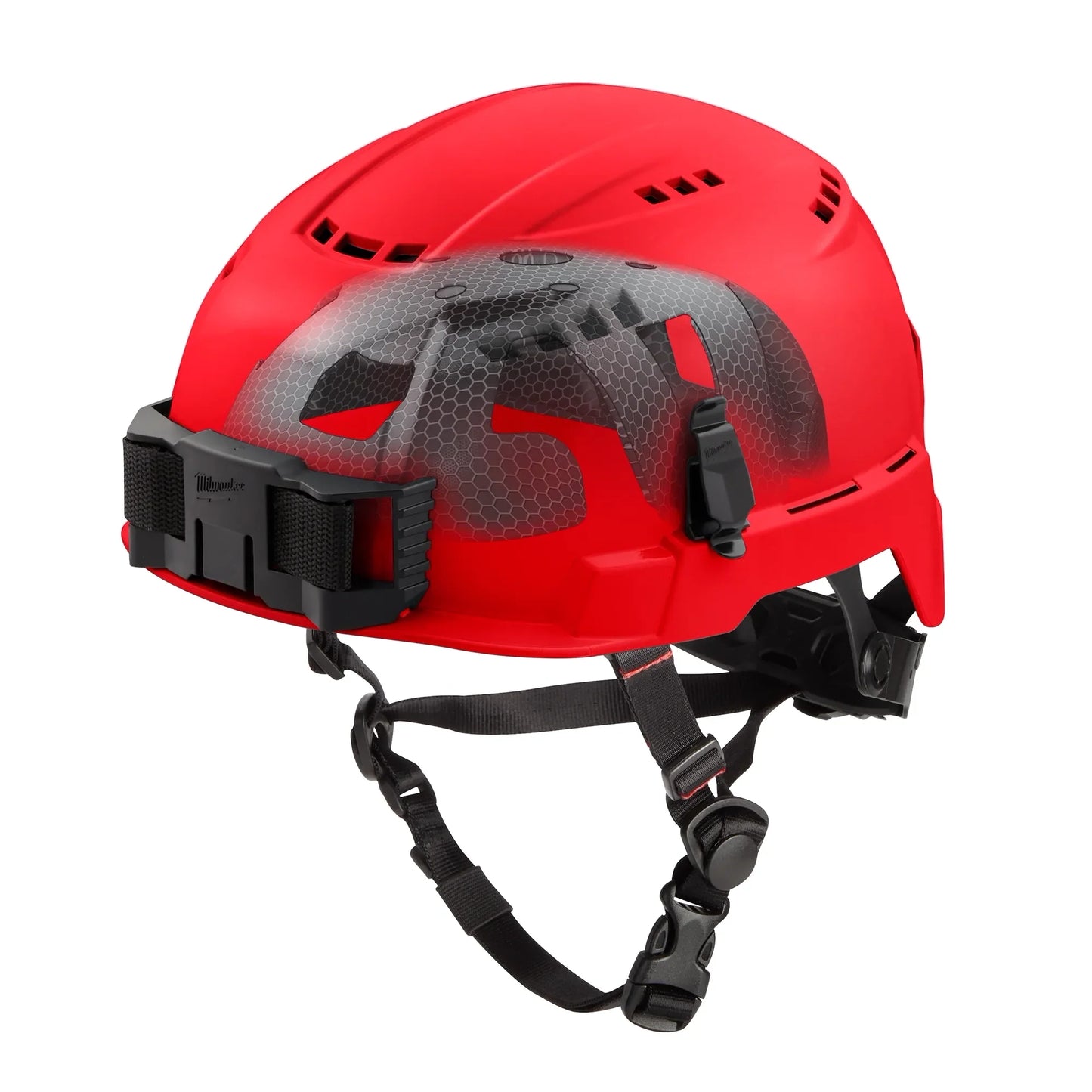 Milwaukee Tool 48-73-1358 BOLT Vented Safety Helmet with IMPACT ARMOR Liner (USA) Type 2 Class C (Red), 1 EA