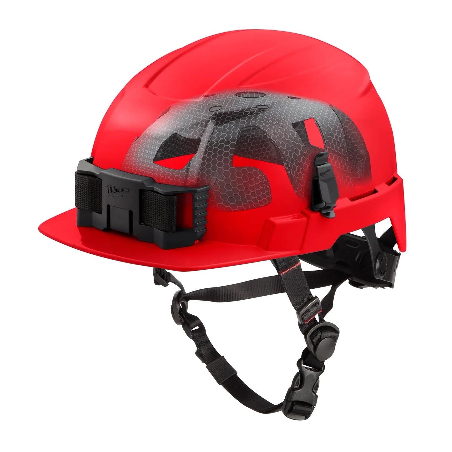 Milwaukee Tool 48-73-1373 BOLT Front Brim Safety Helmet with IMPACT ARMOR Liner (USA) - Type 2 Class E (Red), 1 EA