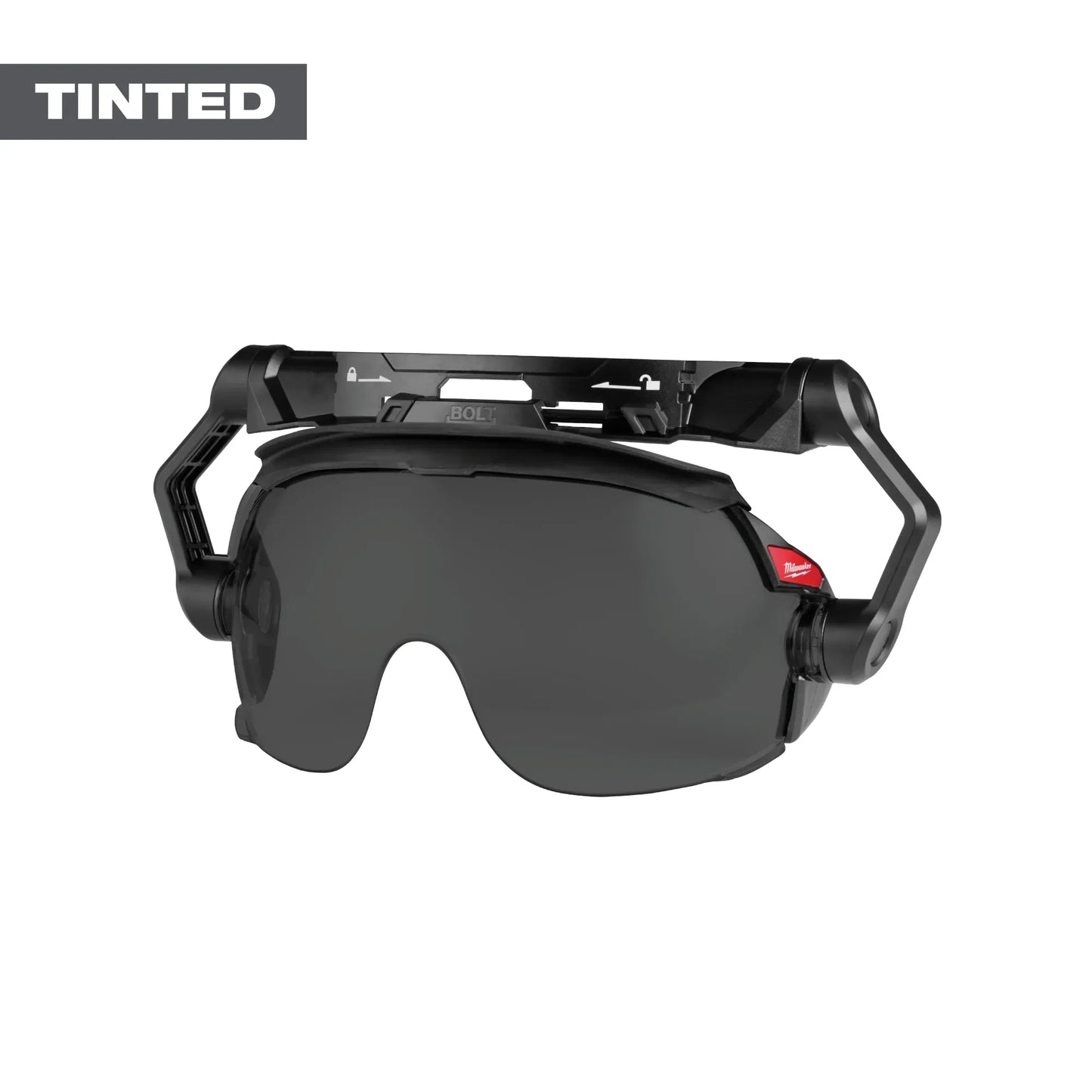 Milwaukee Tool 48-73-1417 BOLT Gasketed Eye Visor - Tinted Dual Coat Lens (Compatible with Milwaukee BOLT Safety Helmets & BOLT Hard Hats), 1 EA