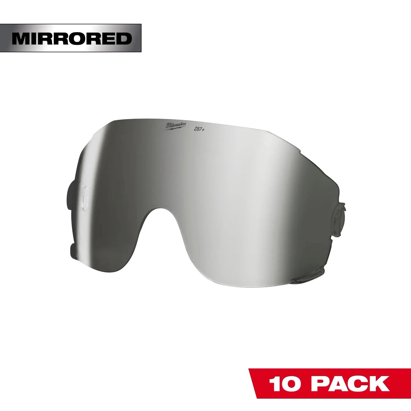 Milwaukee Tool 48-73-1462 Mirrored Eye Visor Replacement Lenses, 10 EA/PK