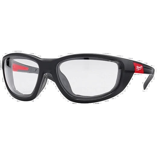 Milwaukee Tool 48-73-2041 Clear Performance Safety Glasses with Gasket (Polybag), 12 EA/PK
