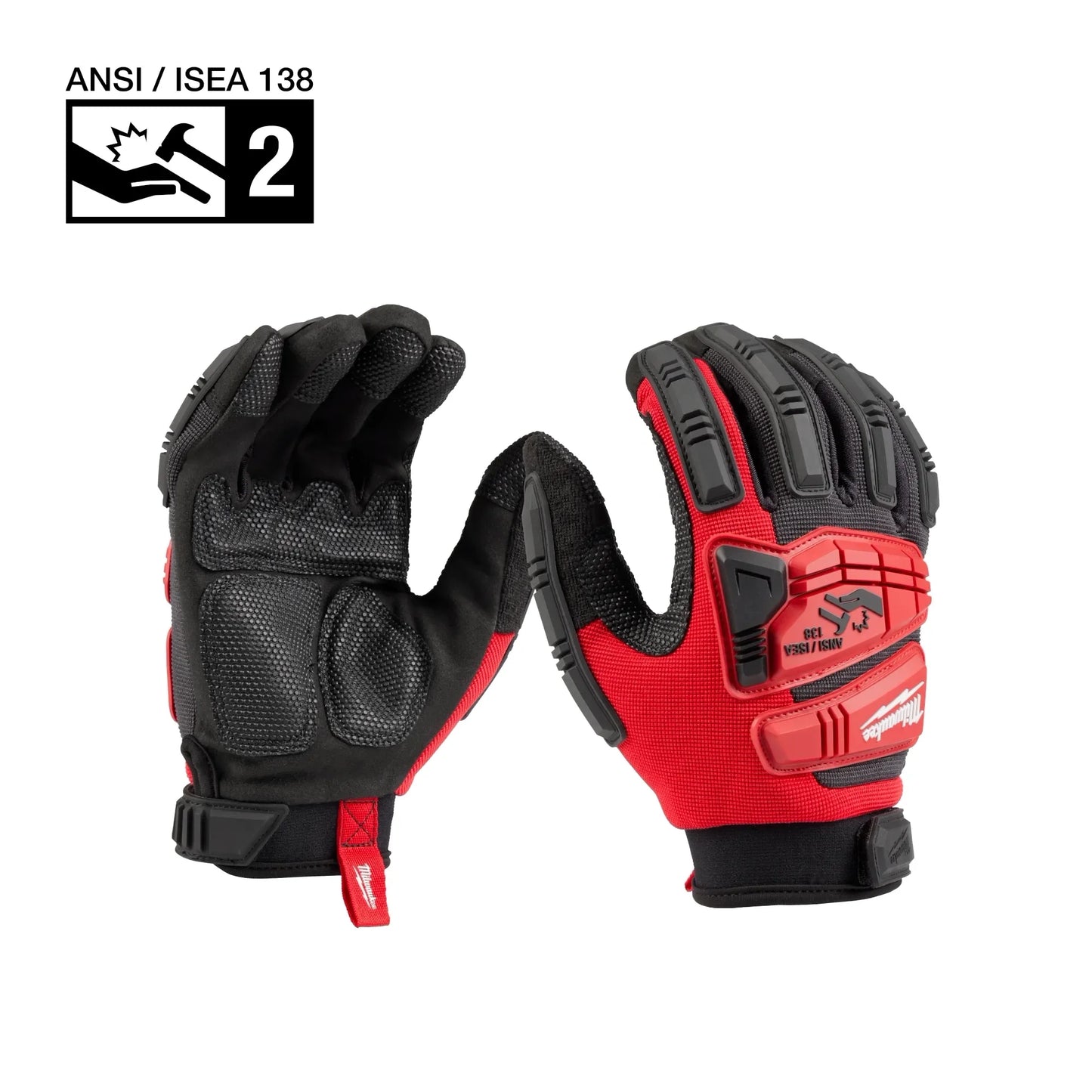 Milwaukee Tool 48-73-8552 Impact Wrecking Work Glove - L, 6 EA/PK