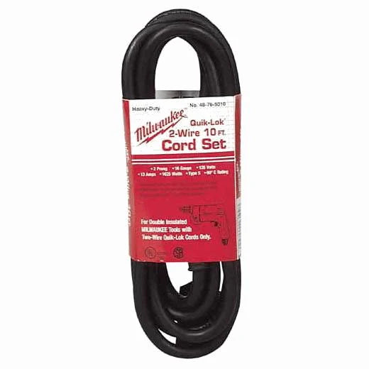 Milwaukee Tool 48-76-5010 10' 2-Wire QUIK-LOK® Cord, 1 EA