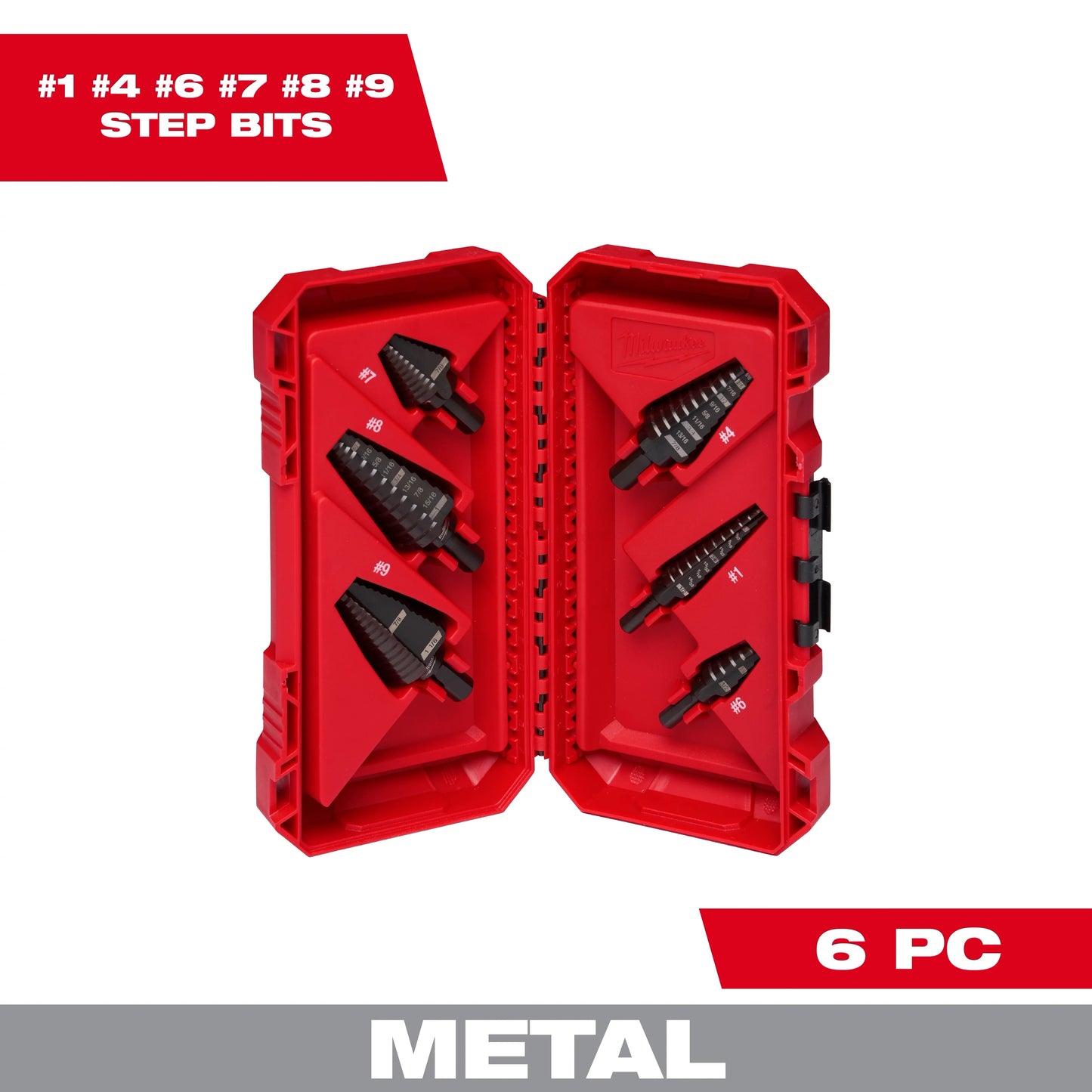 Milwaukee Tool 48-89-9224 6PC Step Drill Bit Set, 1 ST