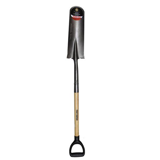 Jones Stephens S49423 Premium Grade Wood Handle Shovel, D-Handle, 16" Drain Spade, AMES #15-738