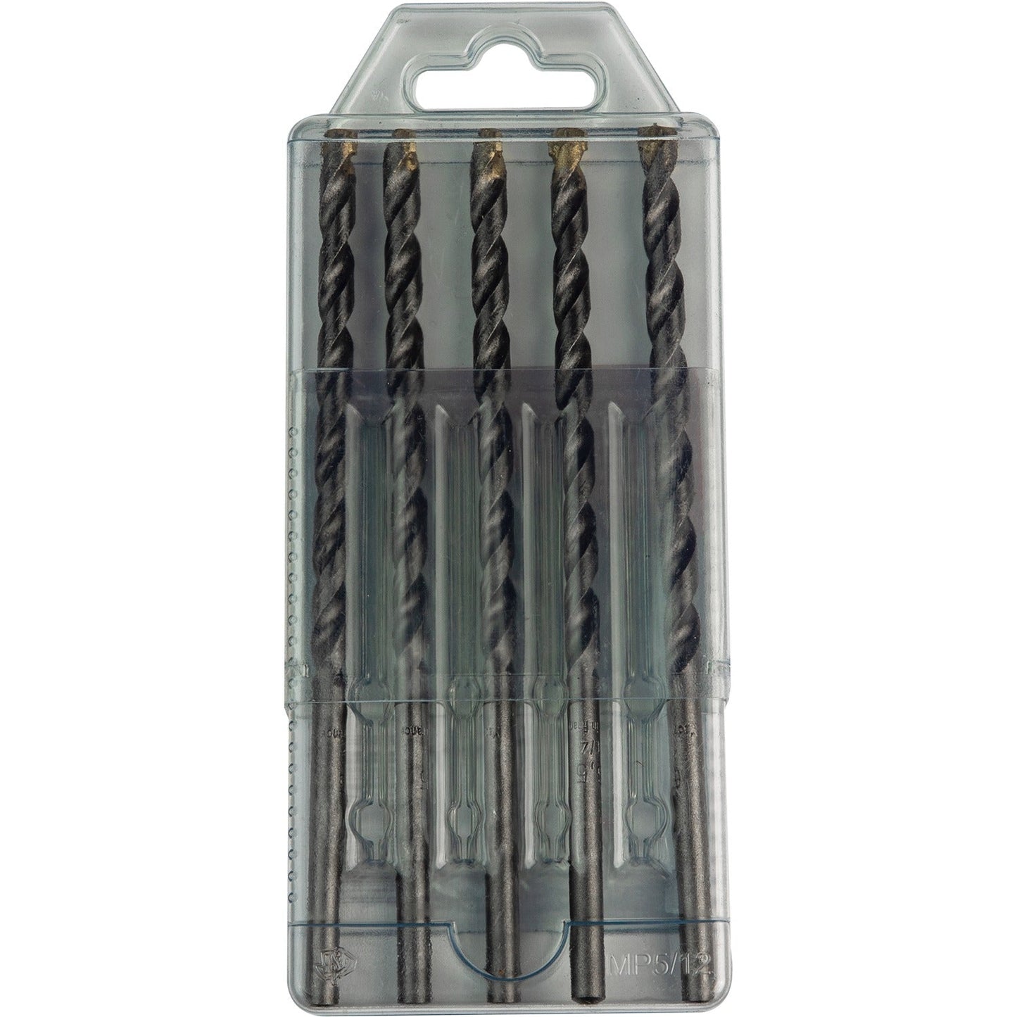 Makita E-10637 1/4" x 6" Carbide Tipped Percussion Masonry Hammer Drill Bits, 5/pk