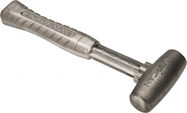 American Hammer AM2ZNAG Non-Marring Hammer, 2 lb, 1-1/4" Face Dia, Zinc Aluminum Alloy Head
