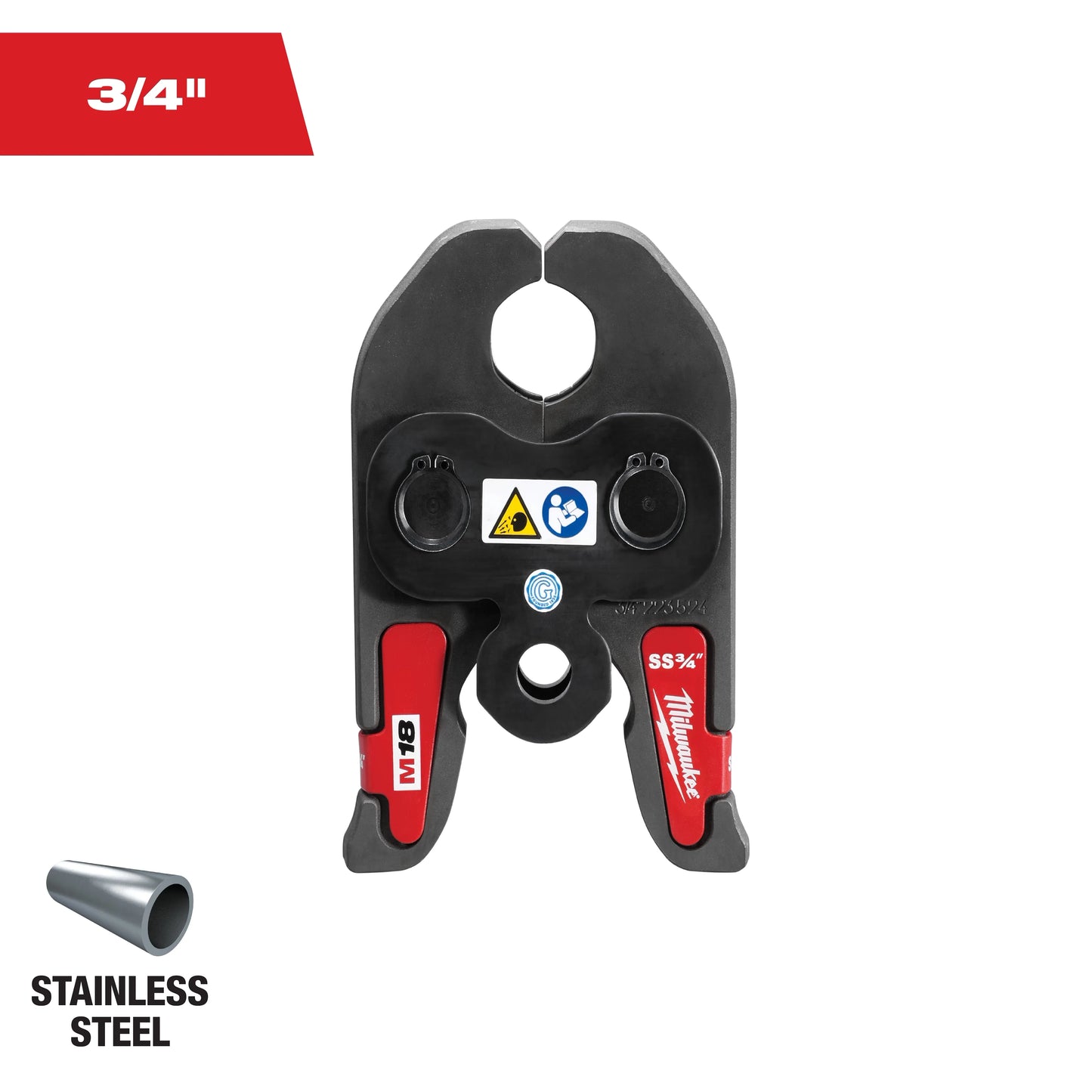 Milwaukee Tool 49-16-2651S 3/4" IPS-IA Press Jaw for M18™ FORCE LOGIC™ Press Tools, 1 EA
