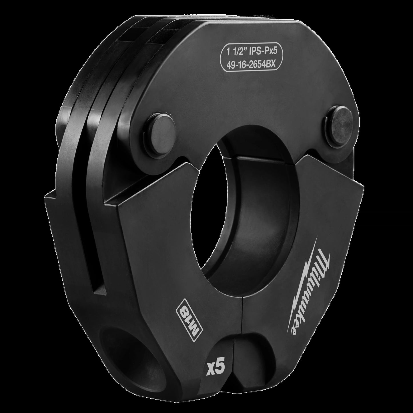 Milwaukee Tool 49-16-2654BX 1-1/2" IPS-P Pivoting Press Ring for M18 FORCE LOGIC Press Tools, 1 EA