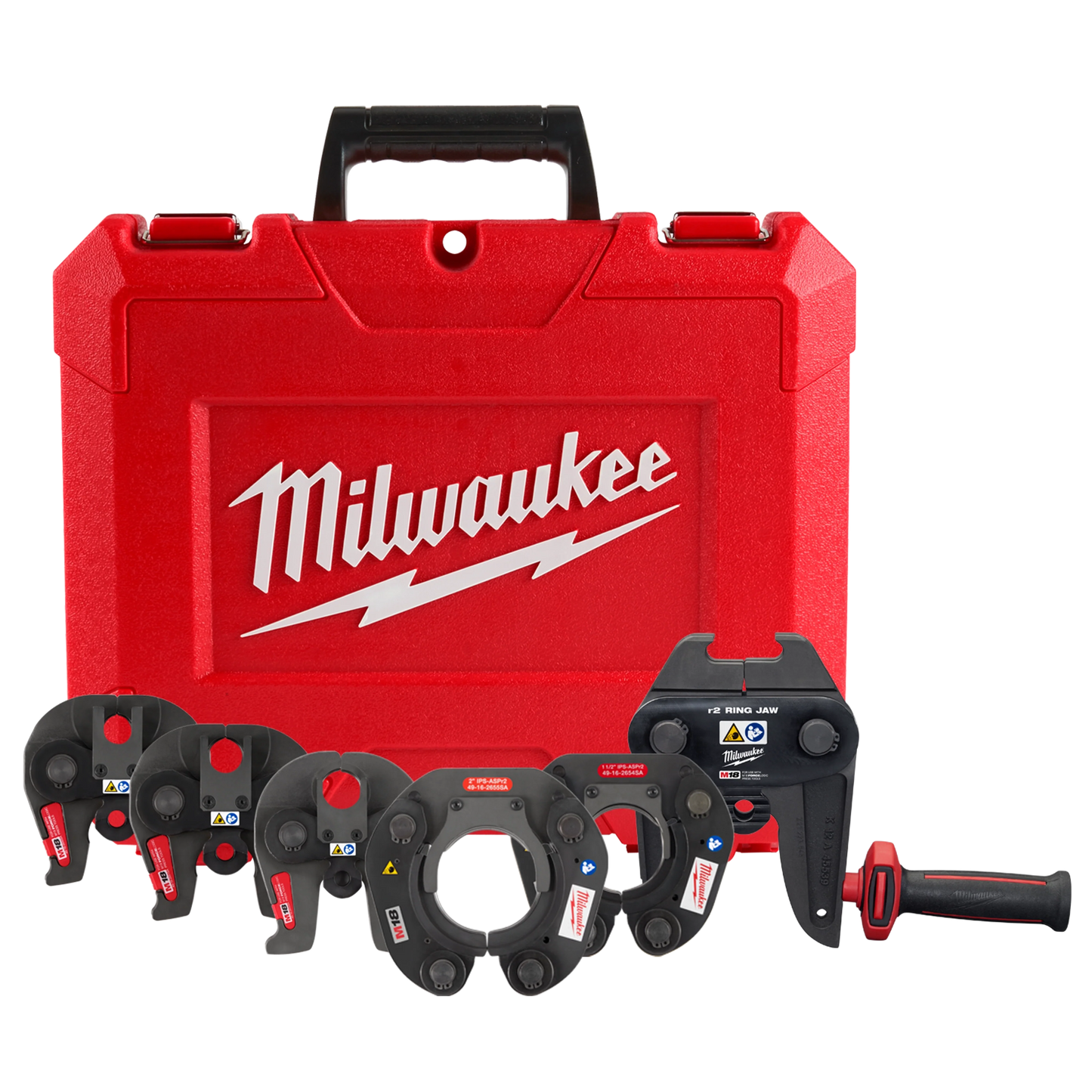 Milwaukee Tool 49-16-2691SA ½” – 2” IPS-ASP Press Jaw & Ring Kit for M18™ FORCE LOGIC™ Long Throw Press Tool, 1 ST